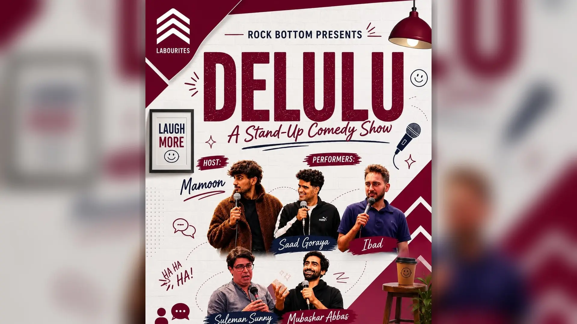 Labourites Hosts Delulu Stand-Up Comedy Show by RockBottom